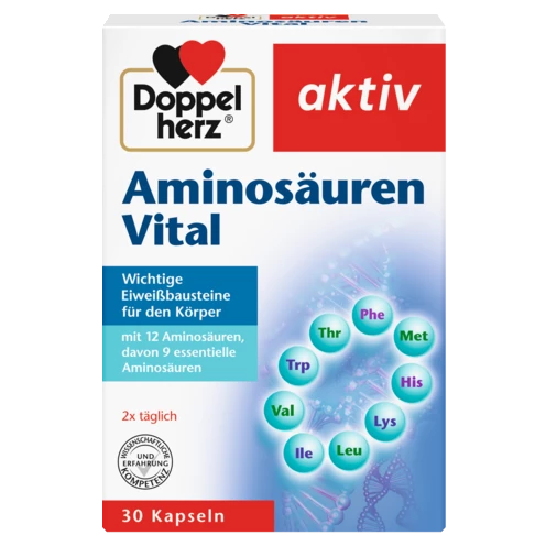 Abbildung der Produktverpackung Doppelherz aktiv Aminosäuren Vital Frontansicht